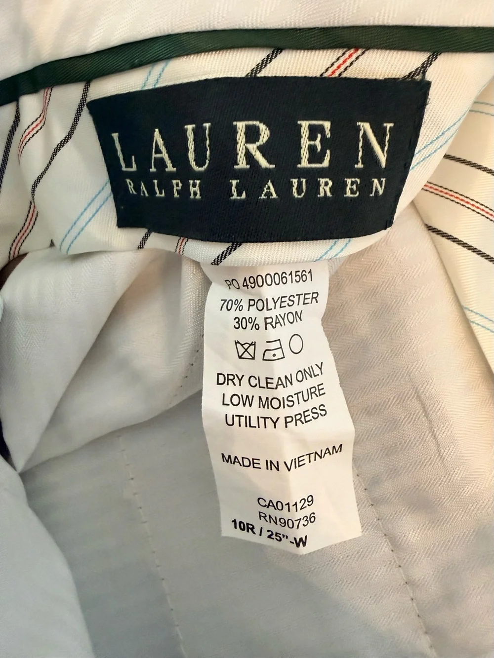 Lauren Ralph Lauren Boys Size 10R Tan Dress Pants 25” Waist